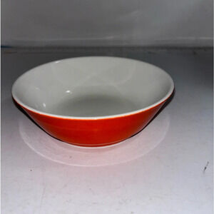 Vintage Royal Doulton orange and‎ white fine china bowl  serving dish